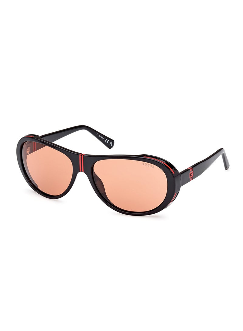 GUESS Men's UV Protection Pilot Shape Sunglasses - GU0008101S62 - Lens Size: 62 Mm - Image 1